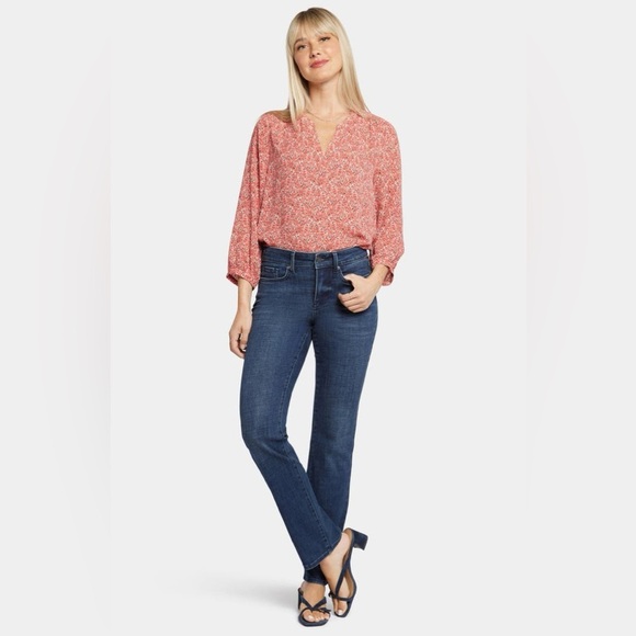NYDJ - Marilyn Straight Leg Tummy Flattening Stretch Jeans - Picture 1 of 10